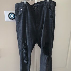 Black ripped jeans